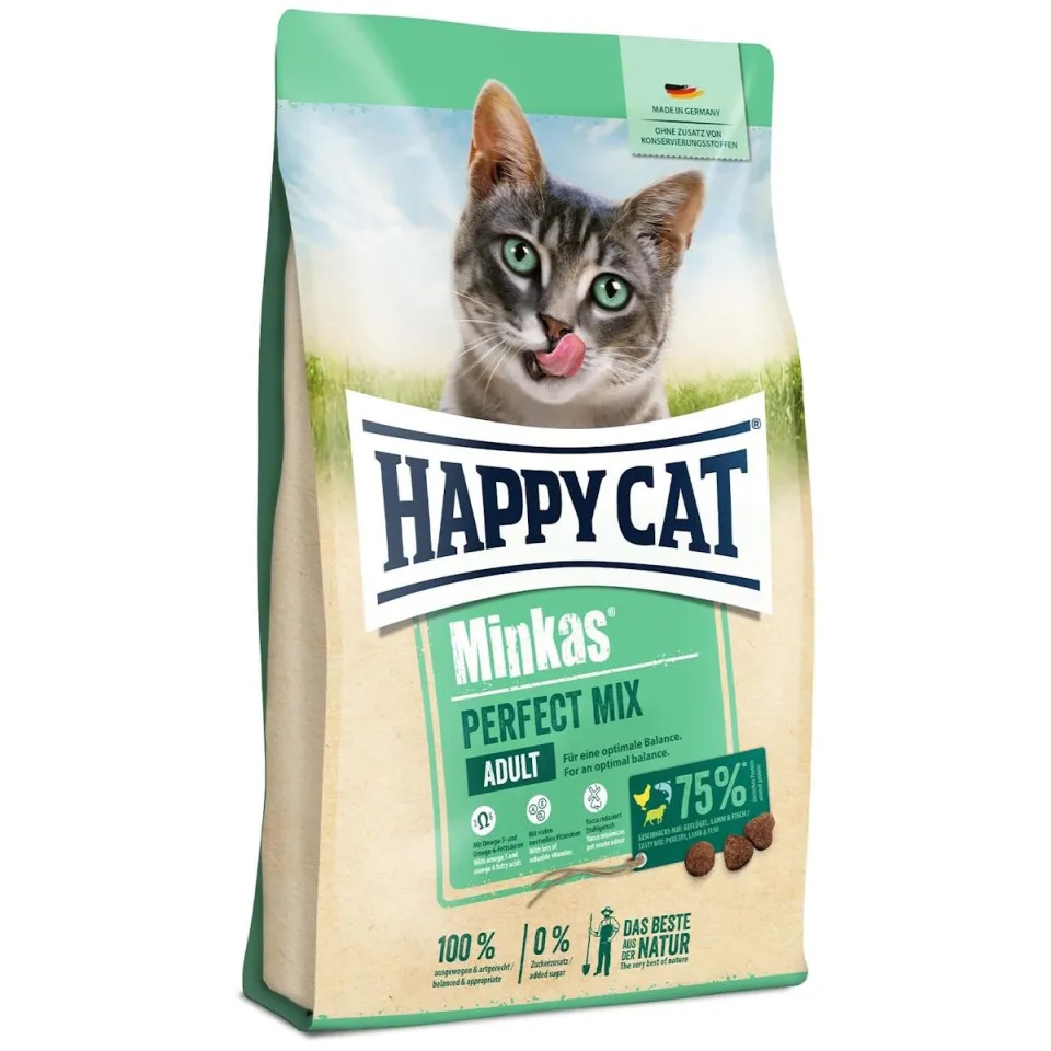 هپی کت مینکاس پرفکت میکس 10 کیلو Happy Cat Minkas Perfect Mix