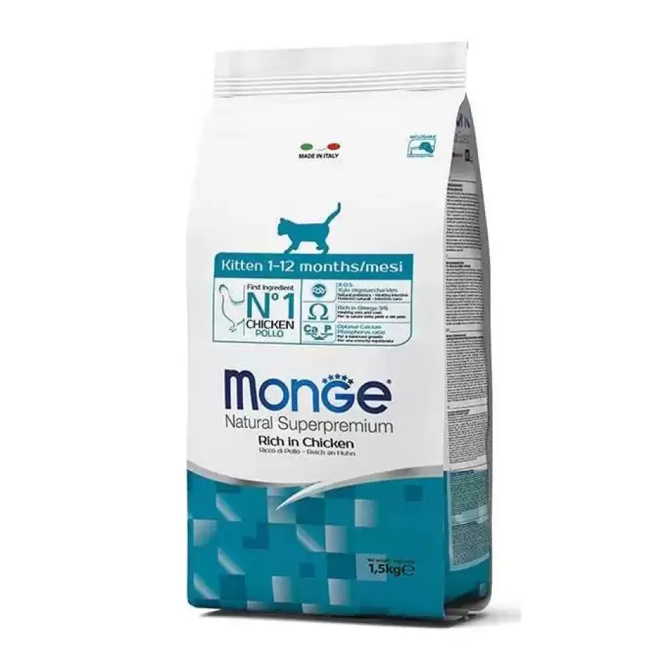 غذای بچه گربه مونژه کیتن Monge Kitten Chicken 1.5kg