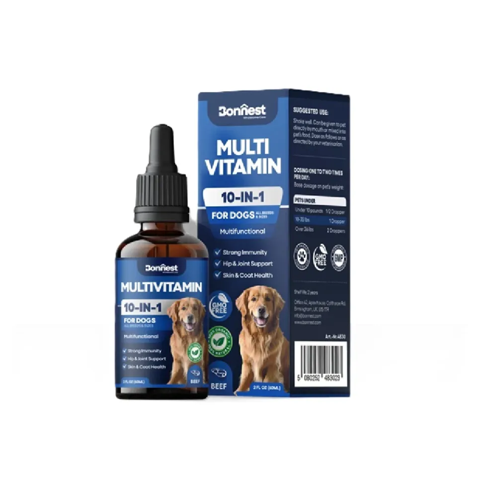 قطره 10 در 1 مولتی ویتامین سگ بونست Bonnest Multivitamin Drops-Dog(60ml)