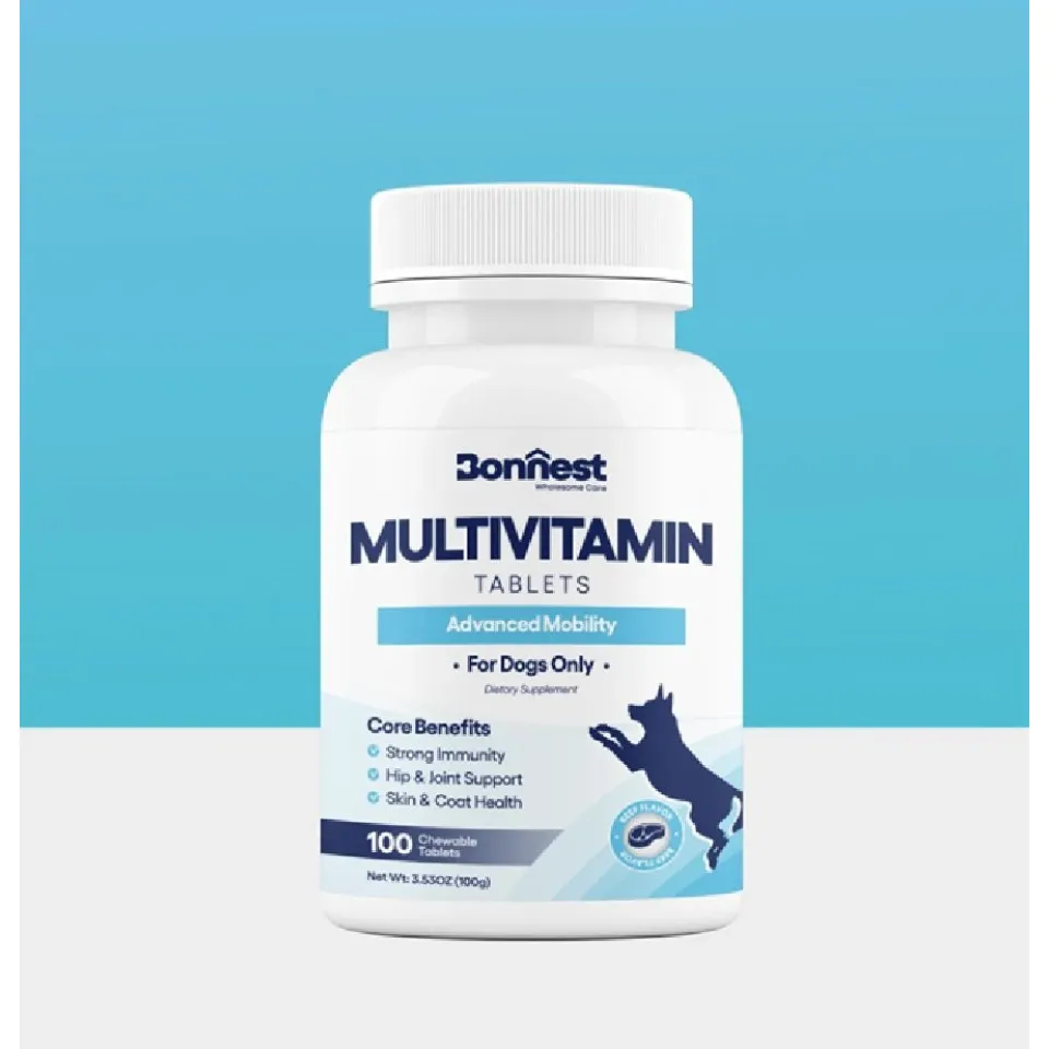قرص مولتی ویتامین سگ بونستBonnest Multivitamin Tablets-100T