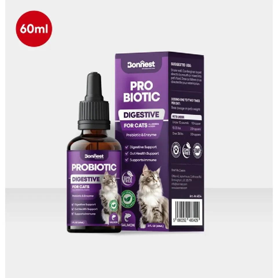 قطره پروبیوتیک گربه بونستBonnest Probiotic Drops-Cat(60ml)
