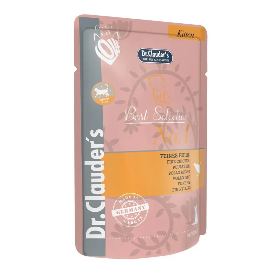 پوچ بچه گربه دکتر کلادرز (85 گرم) | Dr. Clauder's Best selection kitten No.1