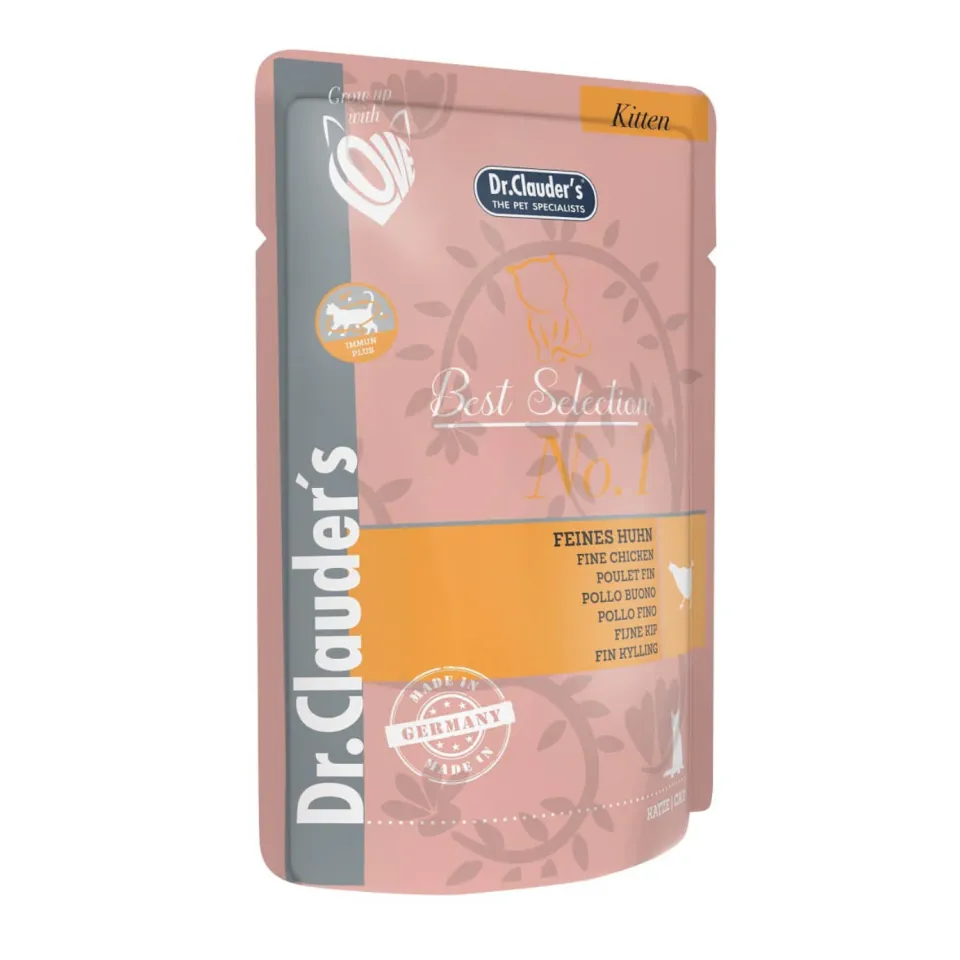 پوچ بچه گربه دکتر کلادرز (85 گرم) | Dr. Clauder's Best selection kitten No.1