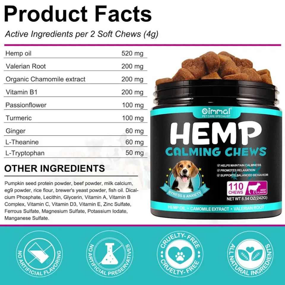 آرامبخش سگ اویمال بیف :: Oimmal Hemp Calming Beef