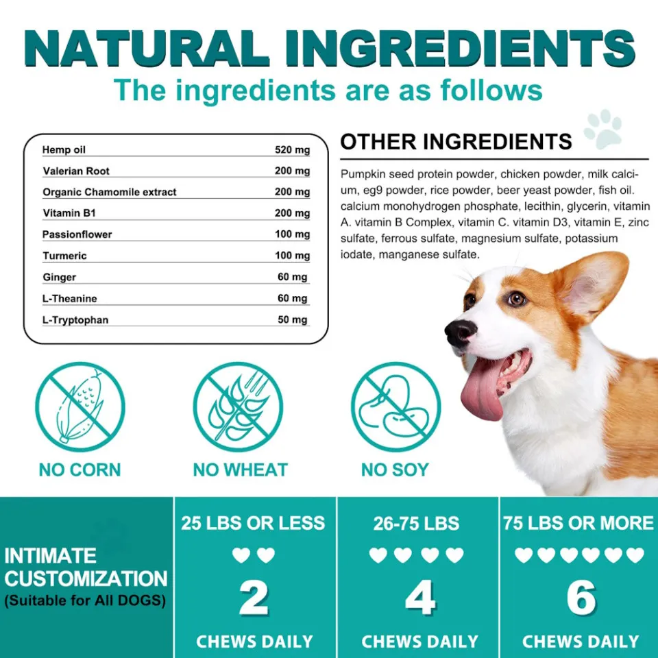 آرامبخش سگ اویمال مرغ :: Oimmal Hemp Calming Chews Chicken