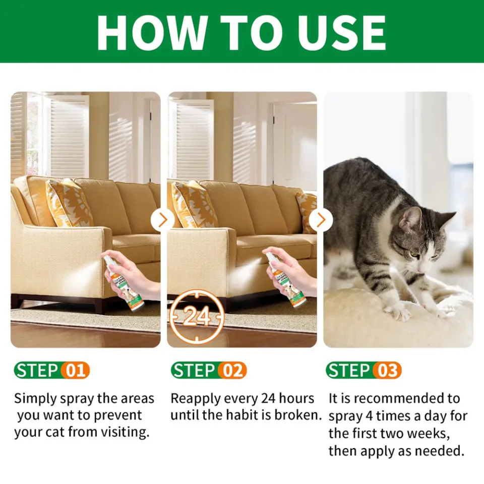 اسپری استاپر گربه اویمال :: Oimmal Cat Spray Deterrent