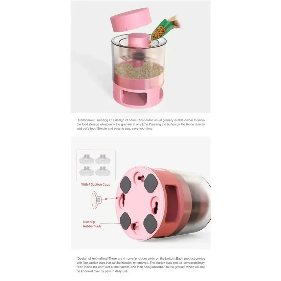 ظرف غذای مخزن دار سرگرم کننده سگ و گربه Pet Fun Food Catapult - Round