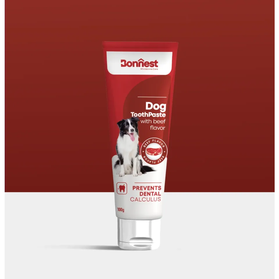 خمیر دندان سگ بونست با طعم گوشت Bonnest Dog ToothPaste With Beef Flavor