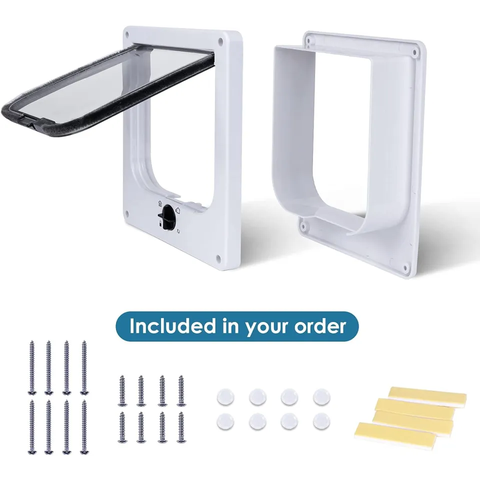 درب تردد گربه و سگ سایز Cat 4-way Flap Door - XL