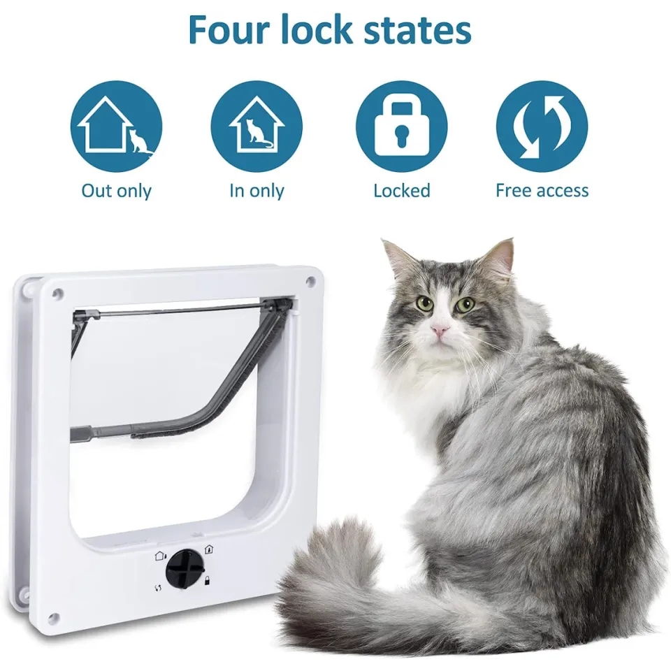 درب تردد سگ و گربه سایز Cat 4-way Flap Door - XL