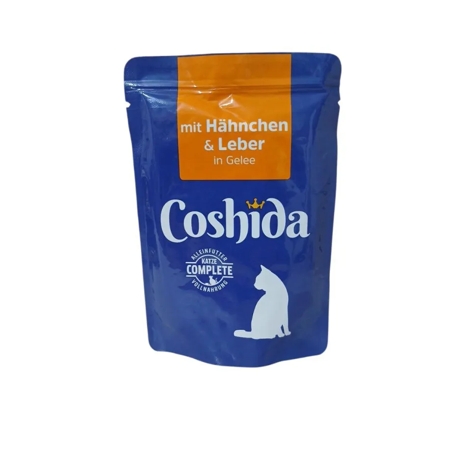 پوچ گربه کوشیدا مرغ و جگر در ژله Coshida Wet Cat Food with Chicken & Liver