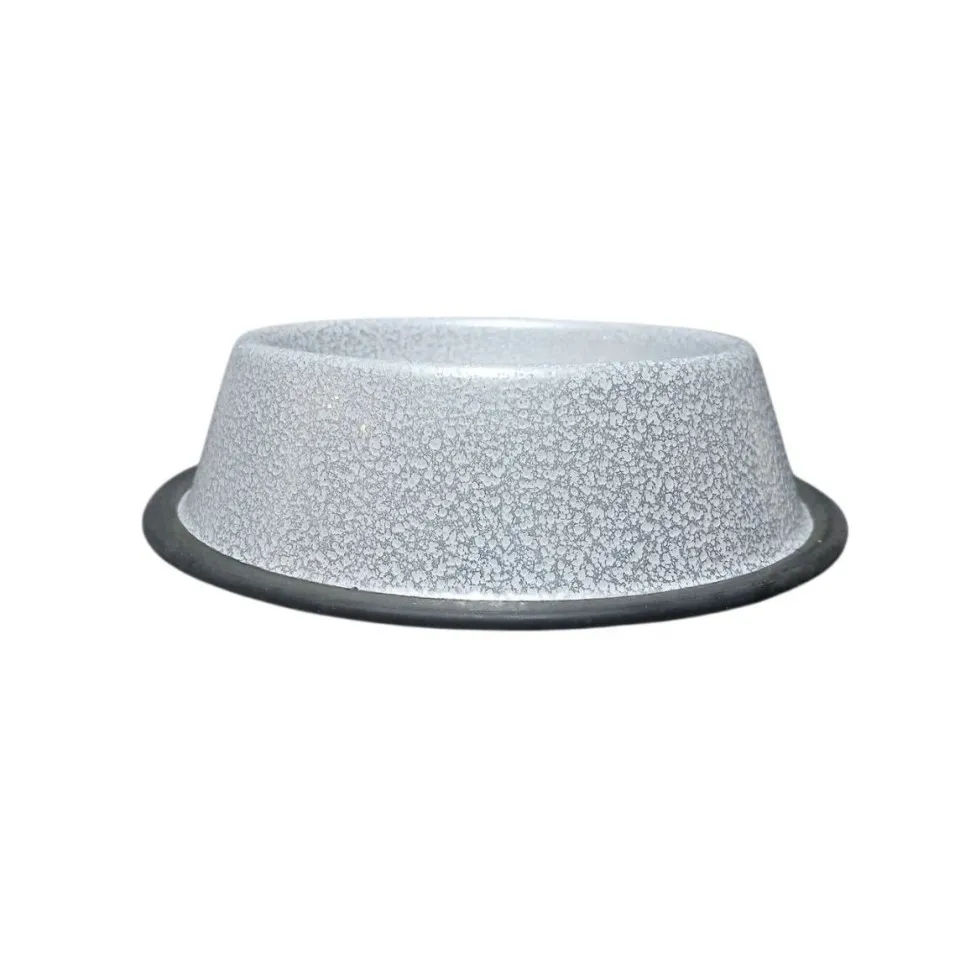 ظرف فلزی لعابدار رنگی PetoPet سایز PetoPet Bowls for Dogs & Cats-M