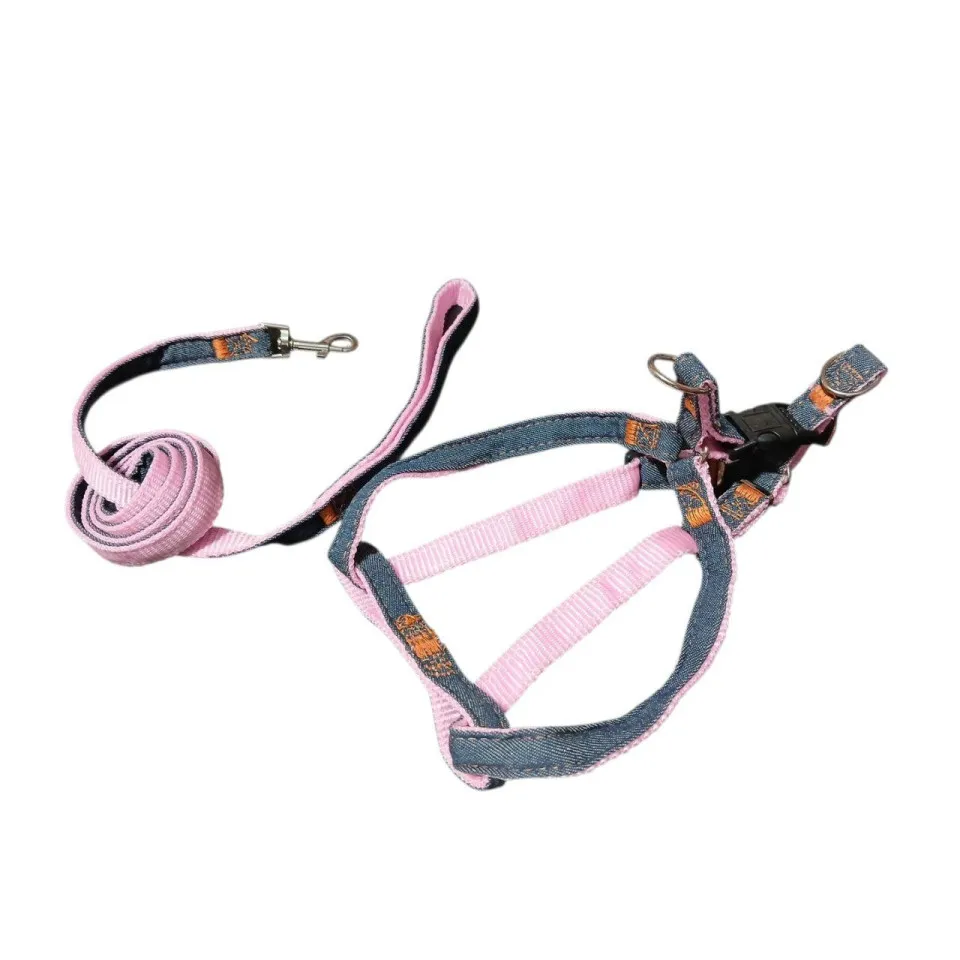قلاده کتفی همراه با بند سگ کوچک و گربه طرح لی Collar & Leash For Lil Dog & Cat 