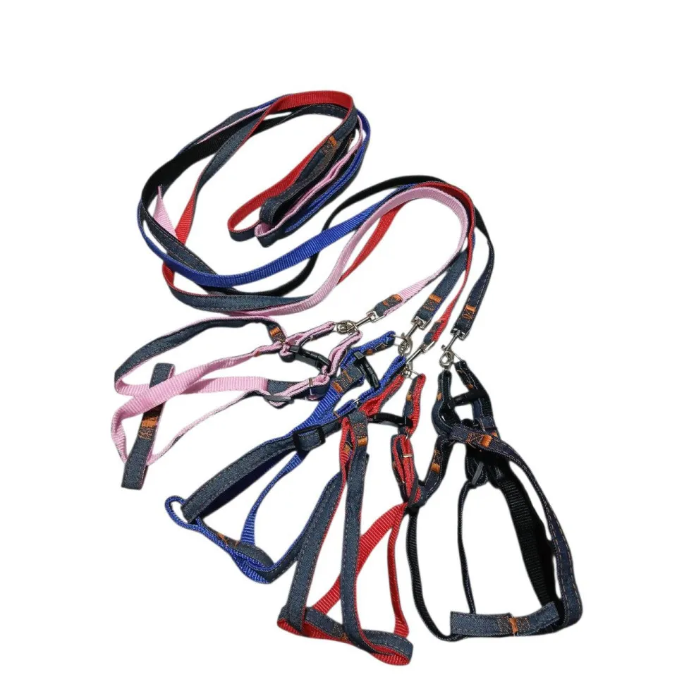قلاده کتفی همراه با بند سگ کوچک و گربه طرح لی Collar & Leash For Lil Dog & Cat 