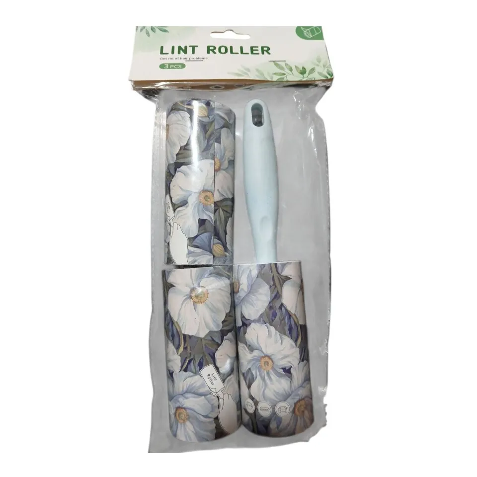 پرزگیر طرحدار همراه با 2 عدد رول یدک Lint Roller With 2 Refills