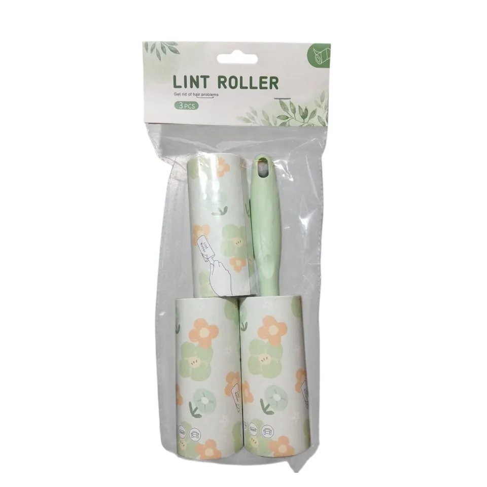 پرزگیر طرحدار همراه با 2 عدد رول یدک Lint Roller With 2 Refills