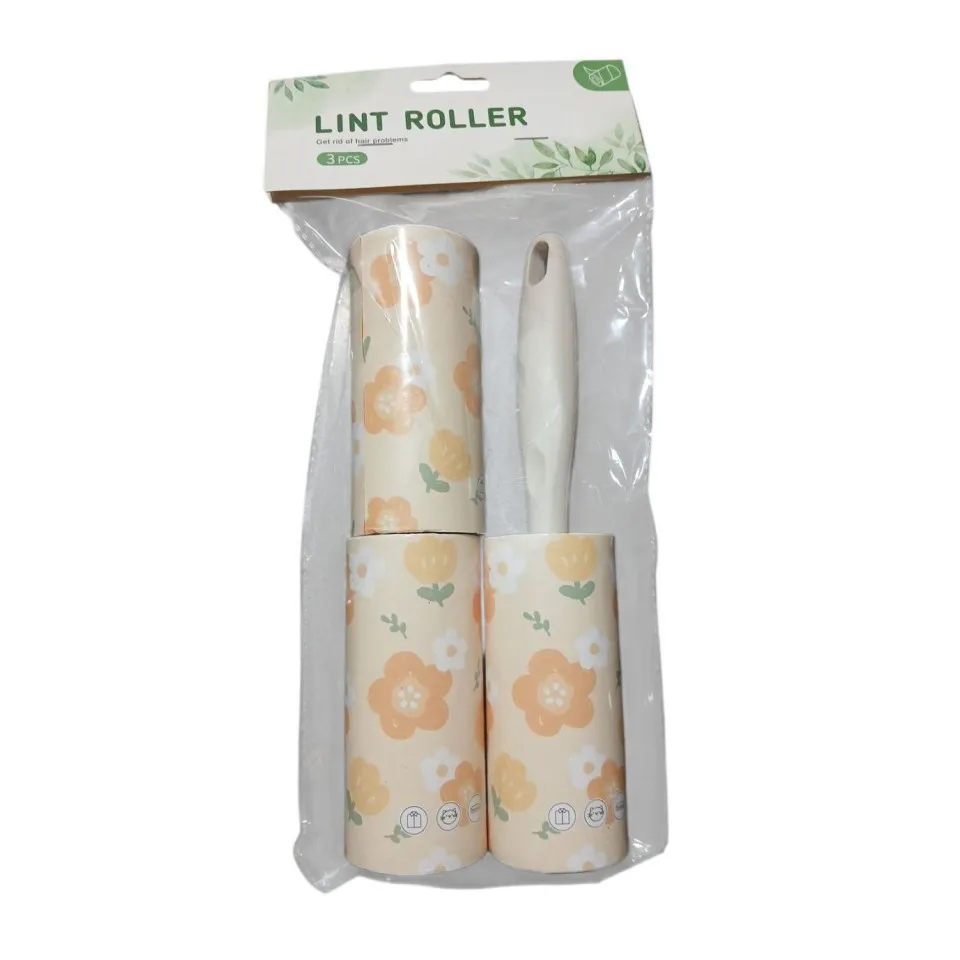 پرزگیر طرحدار همراه با 2 عدد رول یدک Lint Roller With 2 Refills