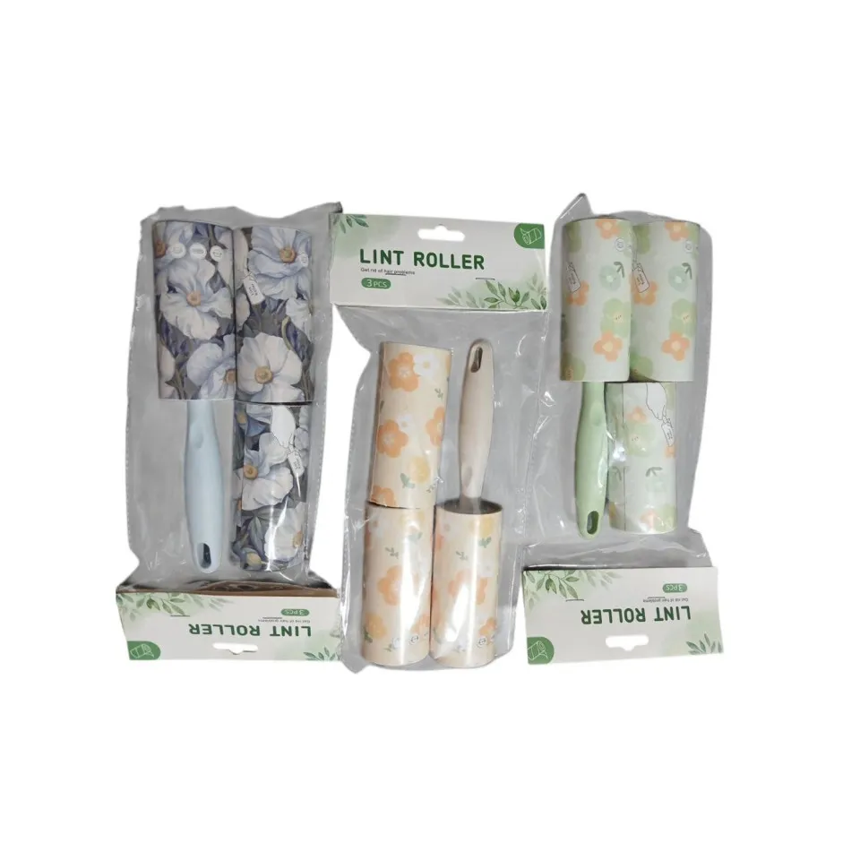 پرزگیر طرحدار همراه با 2 عدد رول یدک Lint Roller With 2 Refills