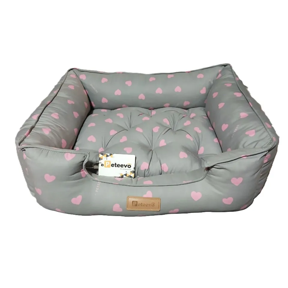 جای خواب مستطیلی طرحدار مدل کژوال پتیوو Peteevoo Casual Pet Bed-Size M