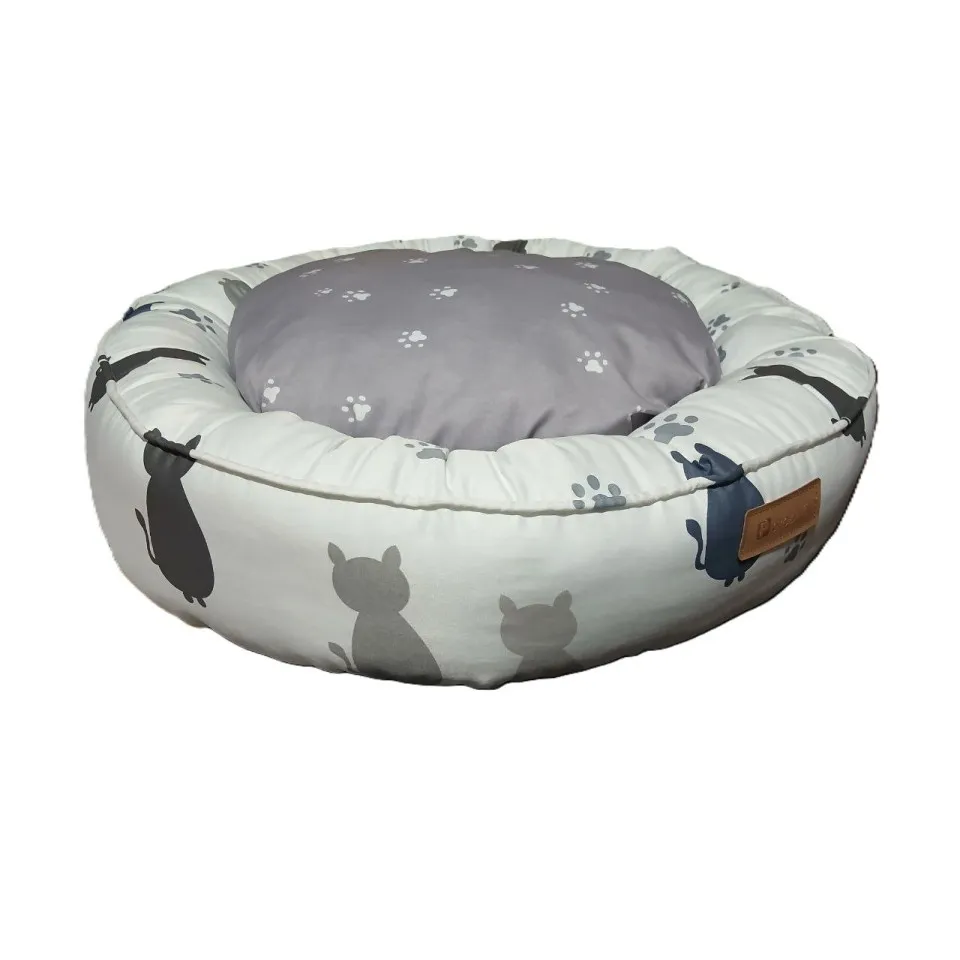 جای خواب گرد طرح دار مدل اسنوز پتیوو  Peteevoo Snooze Pet Bed
