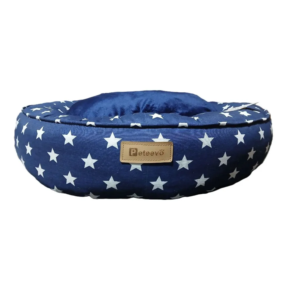 جای خواب گرد طرح دار مدل اسنوز پتیوو  Peteevoo Snooze Pet Bed