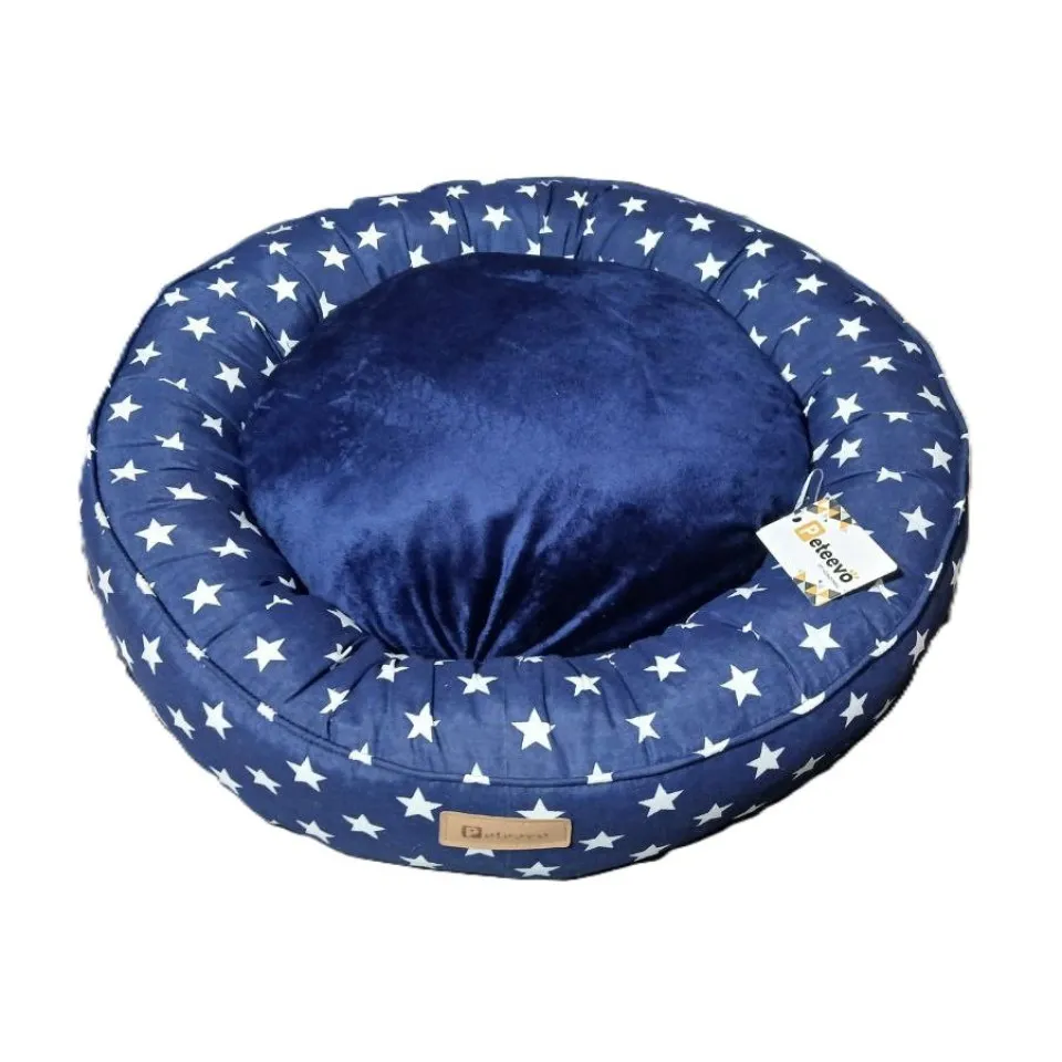 جای خواب گرد طرح دار مدل اسنوز پتیوو  Peteevoo Snooze Pet Bed