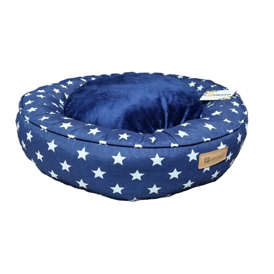 جای خواب گرد طرح دار مدل اسنوز پتیوو  Peteevoo Snooze Pet Bed