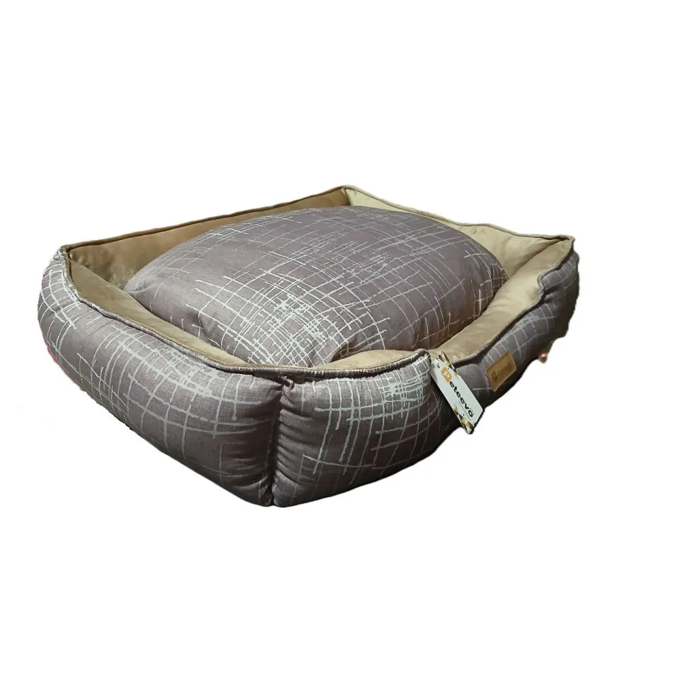 جای خواب مستطیلی طرحدار مدل کژوال  پتیوو Peteevoo Casual Pet Bed-Size L