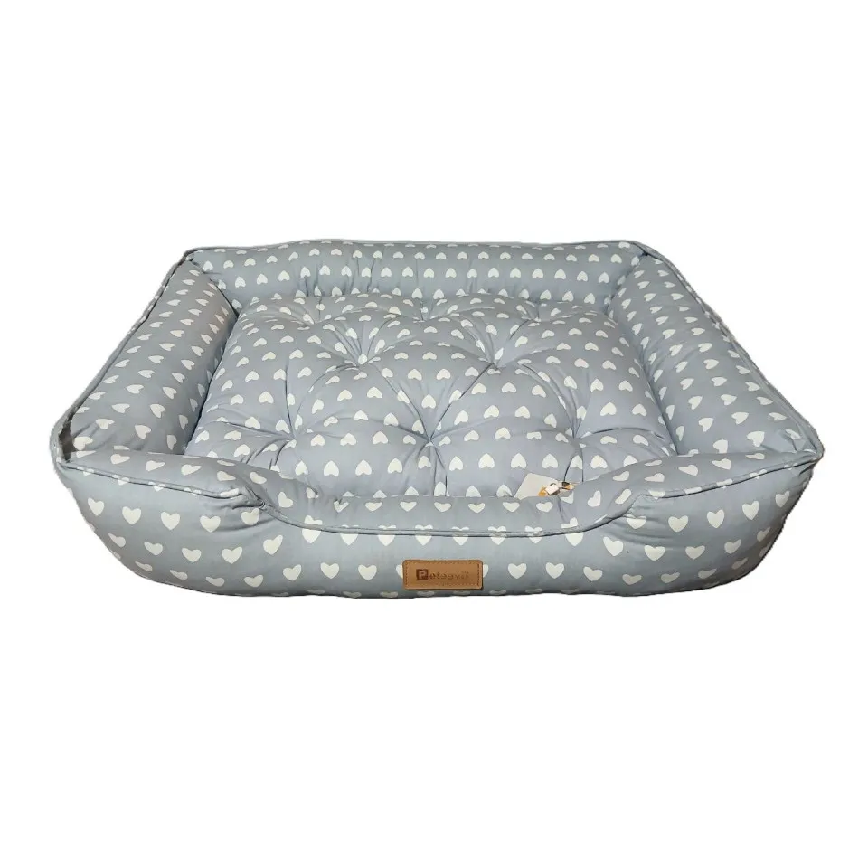 جای خواب مستطیلی طرحدار مدل کژوال  پتیوو Peteevoo Casual Pet Bed-Size L