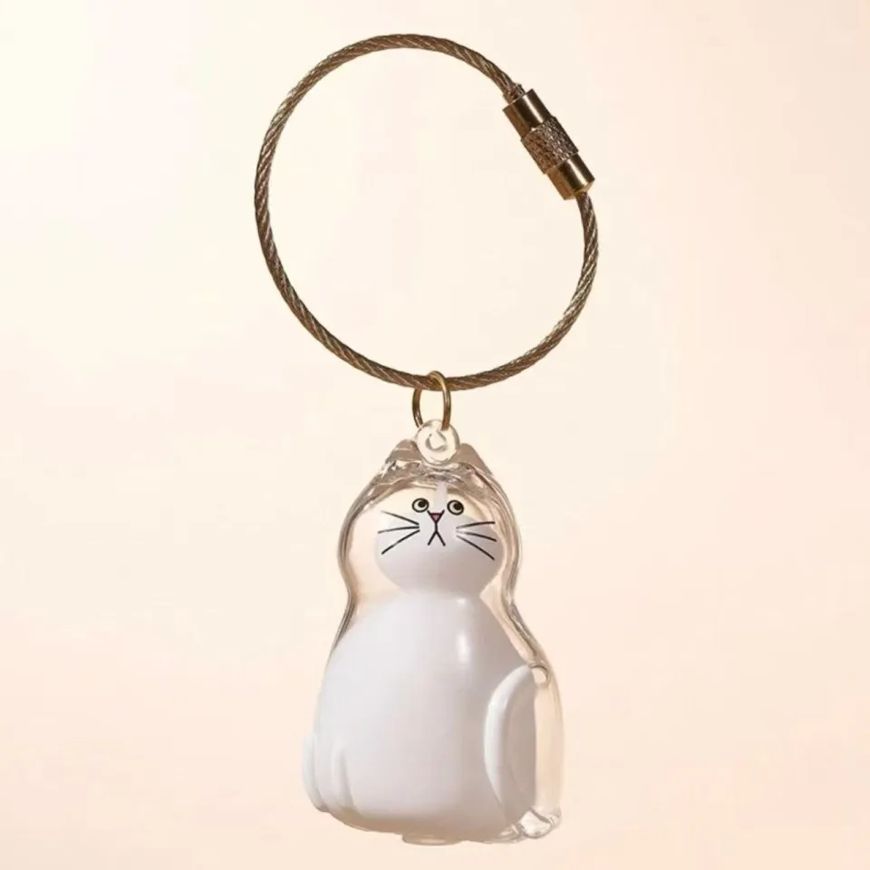 جاکلیدی با مخزن موی گربه Keychain With Cat Hair Container