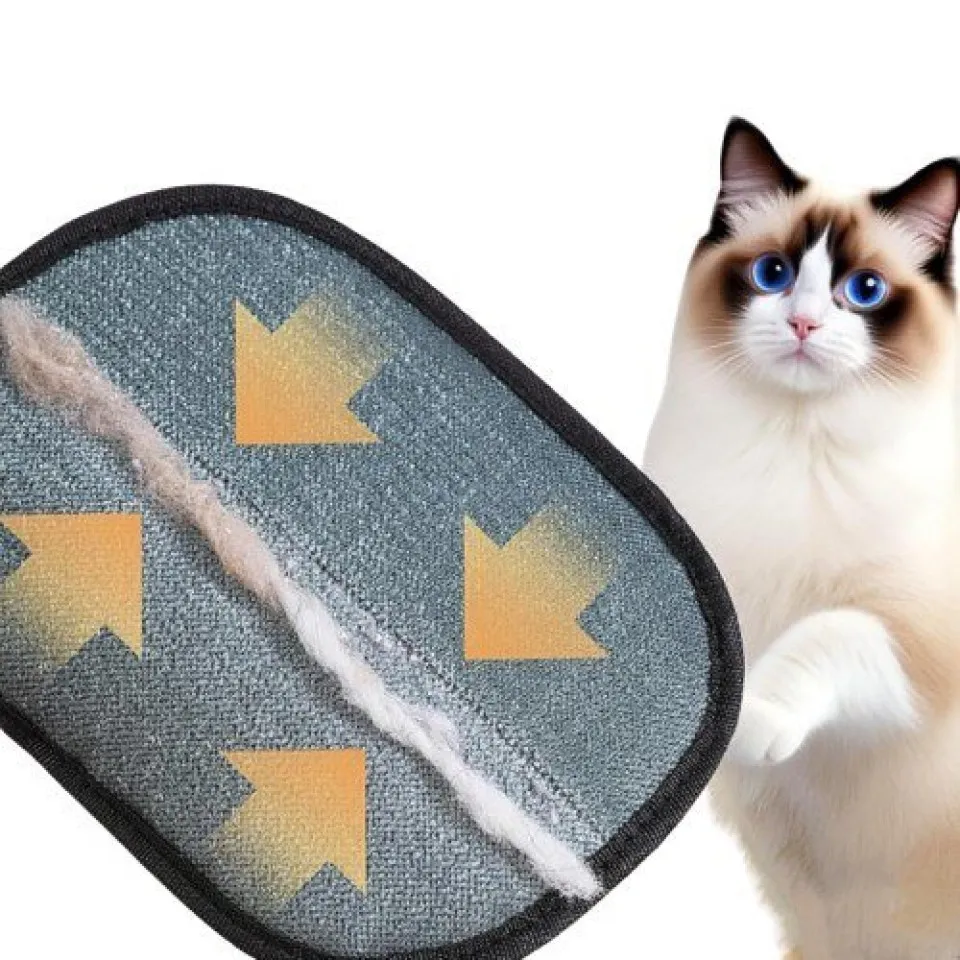 دستکش پرزگیر مغناطیسی سگ و گربه Black magnetic glove lint remover for Cats & dogs