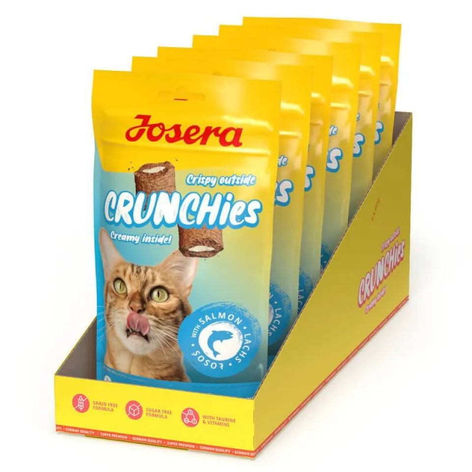 تشویقی گربه جوسرا کرانچی مغزدار با ماهی سالمون Josera Crunchies With Salmon 