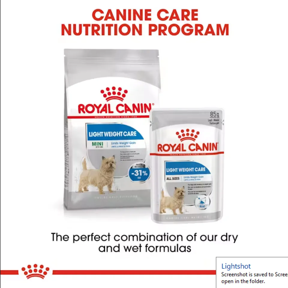 پوچ رویال کنین مخصوص کنترل وزن سگ Royal Canin Light weight care pouch
