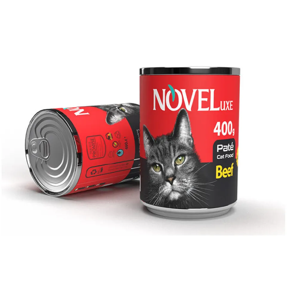 کنسرو گربه نوول پته گوشت Novel Cat Pate Beef 400g