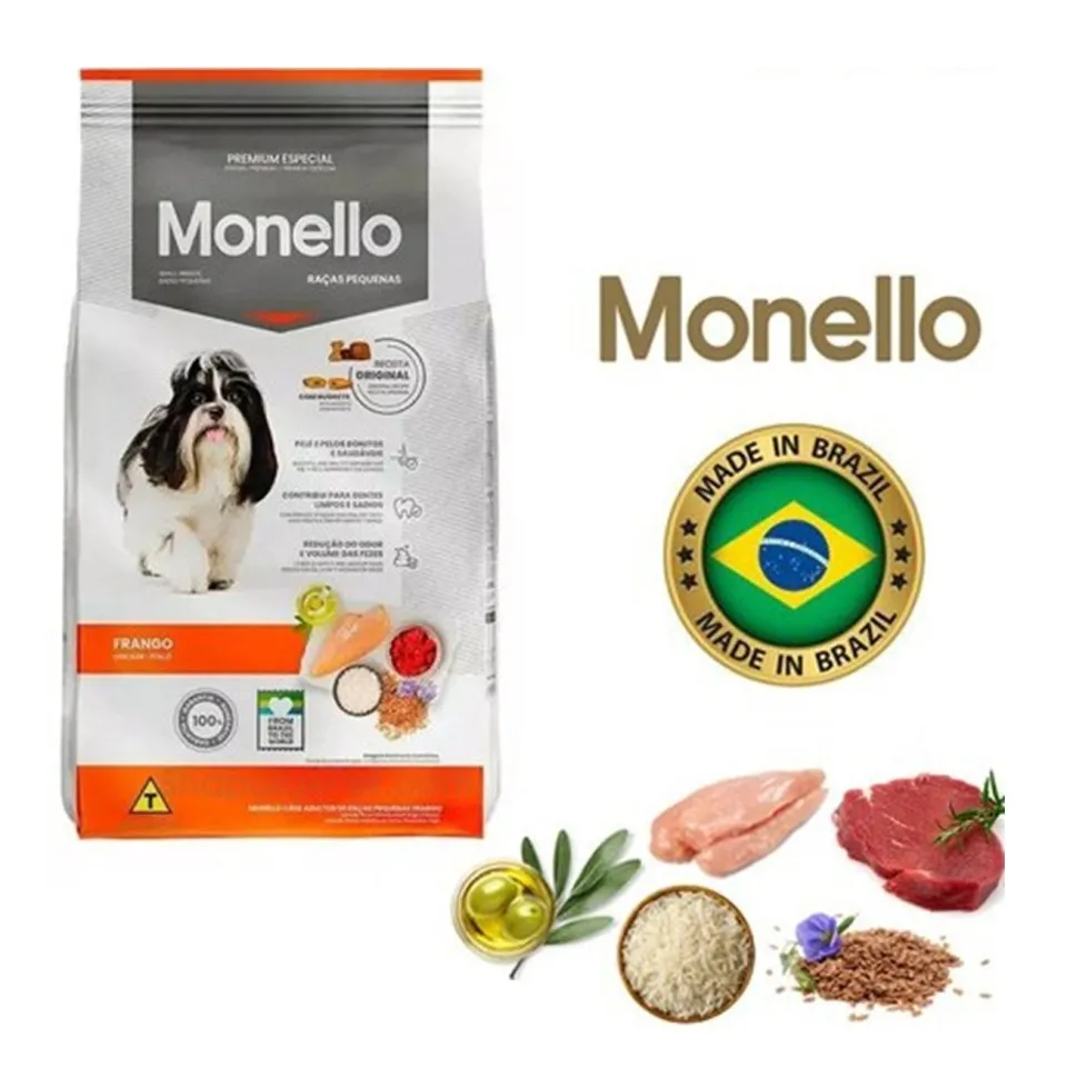 غذا خشک سگ بالغ نژاد کوچک مونلو با طعم مرغ (1 کیلوگرم فله)  Monello Adult Dog Food Small Breed Chicken 1kg