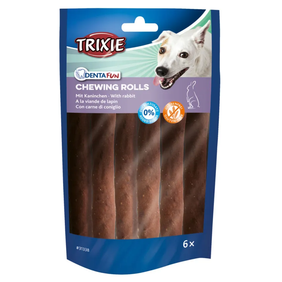رول دنتال تریکسی خرگوش :: TRIXIE Rawhide Wrapped in Rabbit 