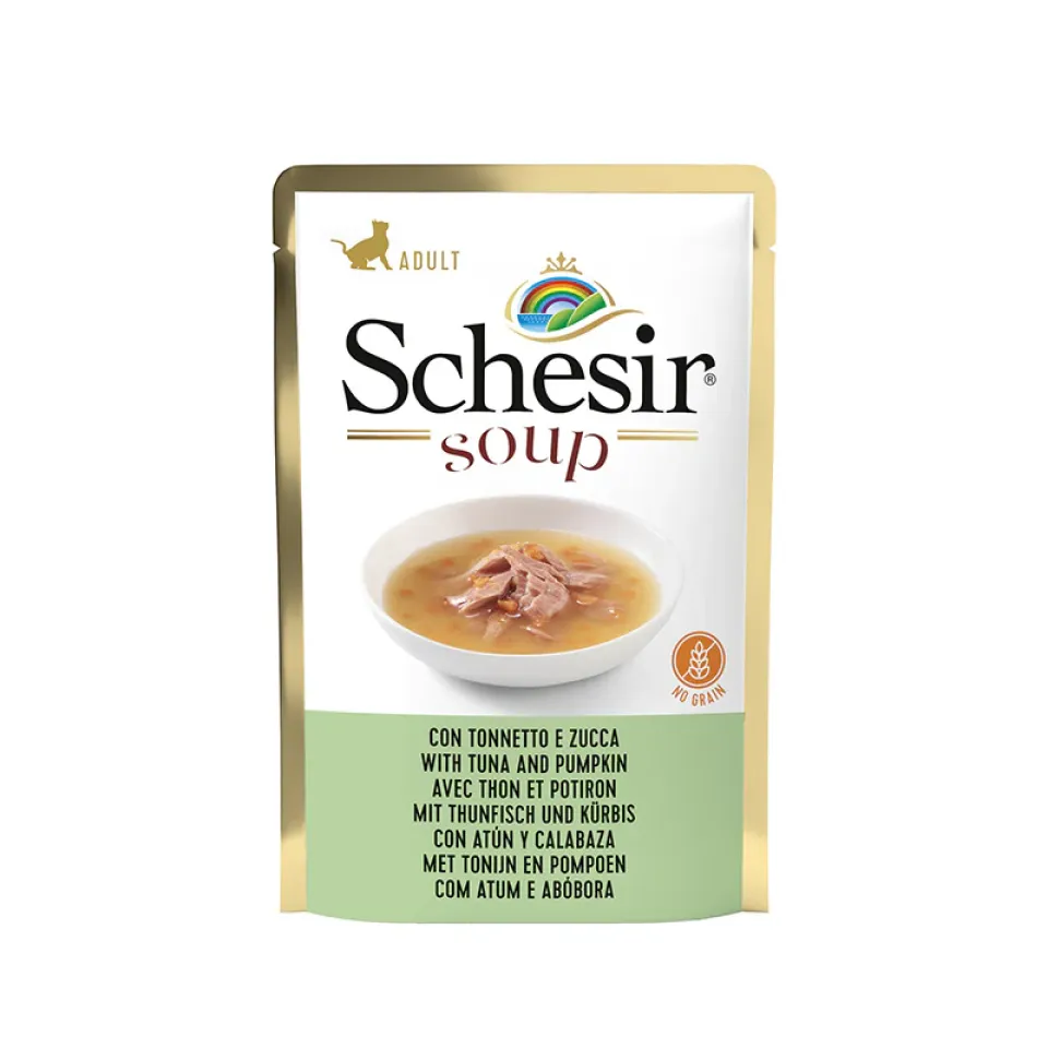 شسیر سوپ ماهی تن و کدو حلوایی Schesir Tuna and Pumpkin