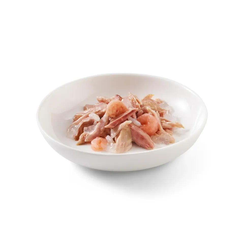 شسیر ماهی تن و میگو در ژله Schesir Tuna with Shrimps in Jelly
