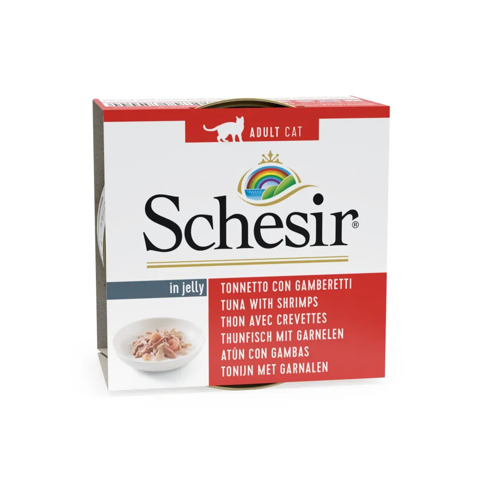 شسیر ماهی تن و میگو در ژله Schesir Tuna with Shrimps in Jelly