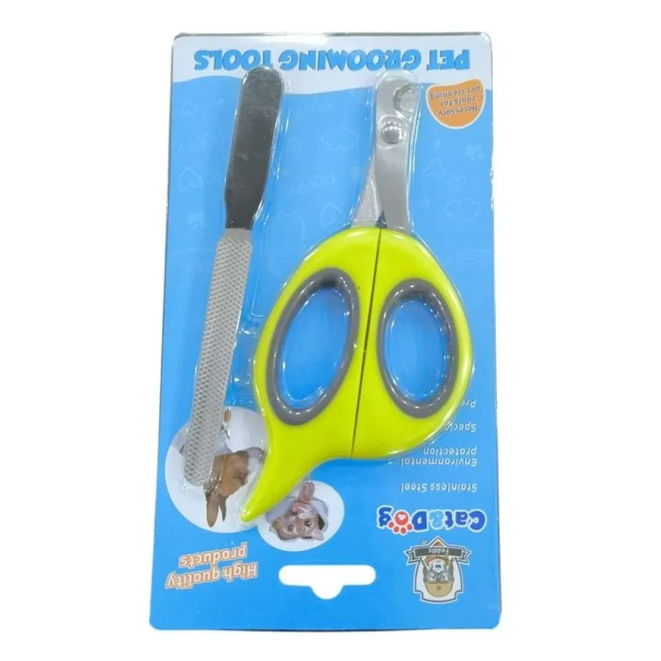 ناخن گیر قیچی شکل سگ و گربه با سوهان   Pet Nail Clippr With Rasp Grind 