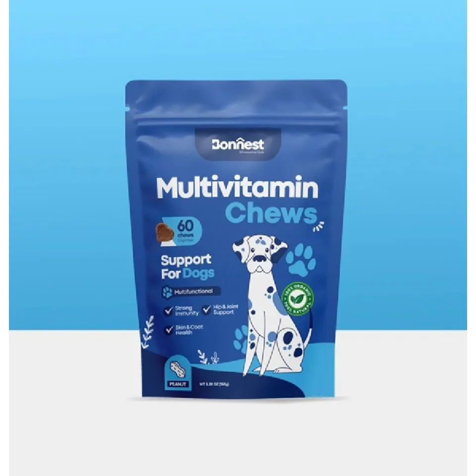 تشویقی جویدنی  مولتی ویتامین سگ بونست Bonnest Multivitamin Chews (Dog-60T)