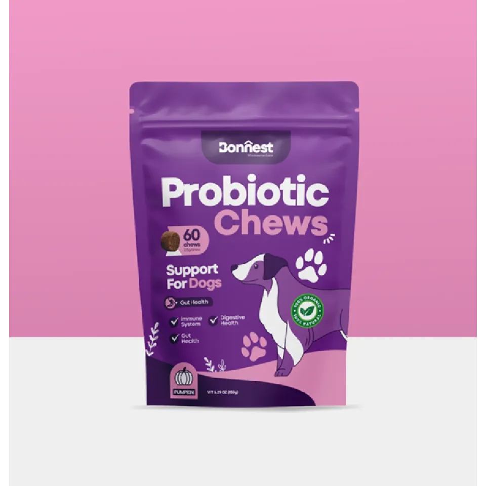 تشویقی جویدنی پروبیوتیک سگ بونست Bonnest Probiotic Chews (Dog-60T)