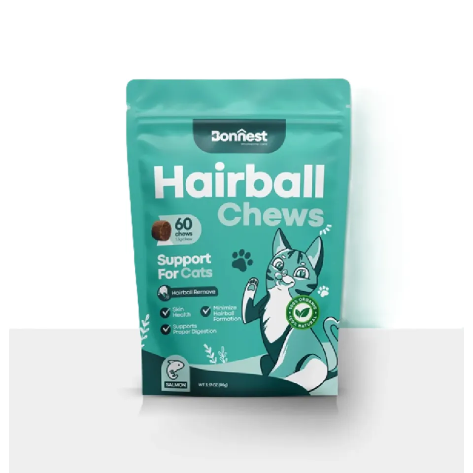 تشویقی جویدنی آنتی هربال گربه بونست Bonnest Hairball Chews (Dog-60T)