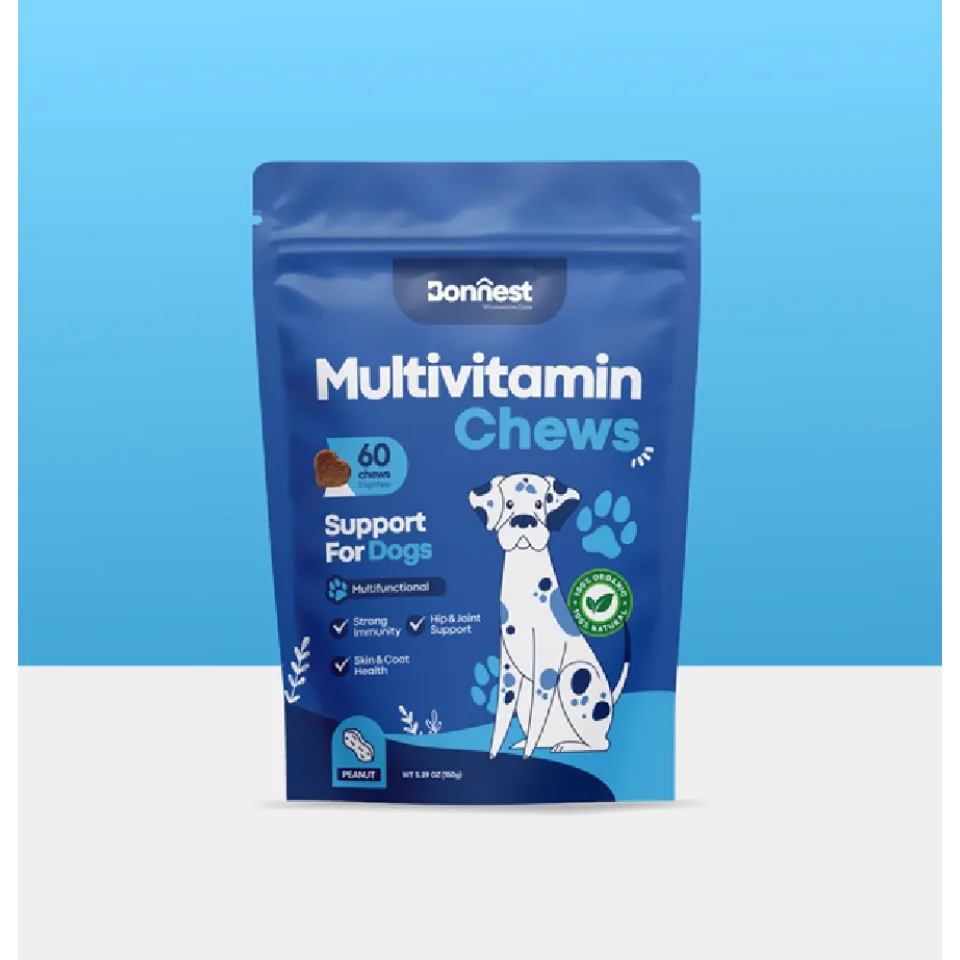 تشویقی جویدنی  مولتی ویتامین سگ بونست Bonnest Multivitamin Chews (Dog-60T)