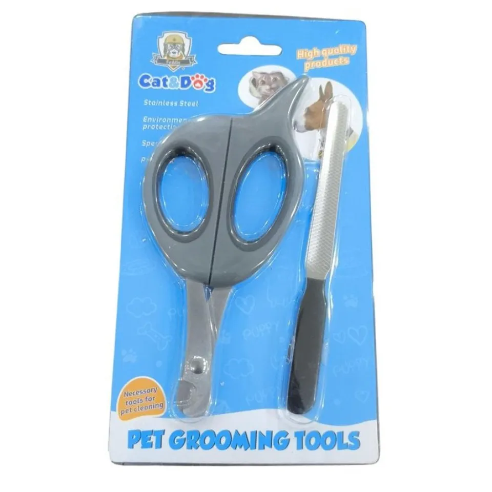 ناخن گیر قیچی شکل سگ و گربه با سوهان   Pet Nail Clippr With Rasp Grind 