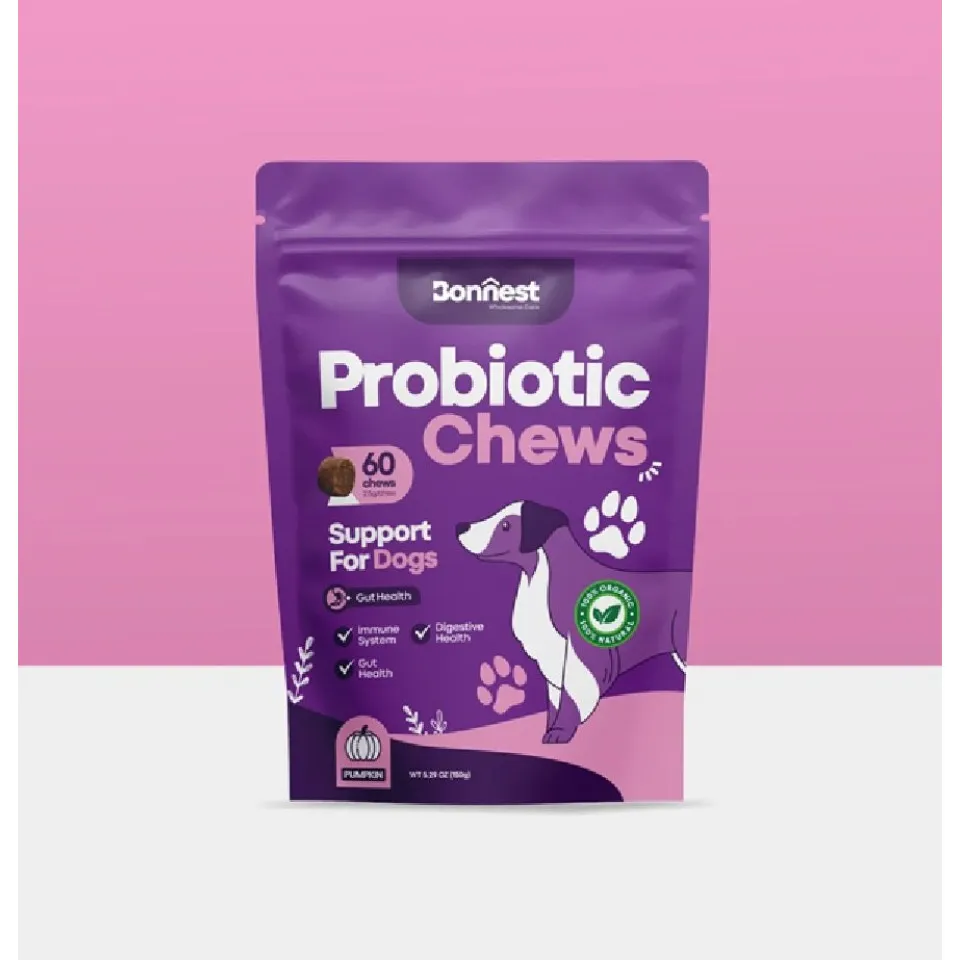 تشویقی جویدنی پروبیوتیک سگ بونست Bonnest Probiotic Chews (Dog-60T)