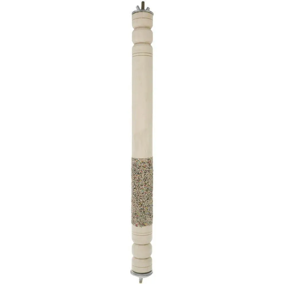 چوب خط دار ساده و زبر دوطرفه نشیمنگاه پرنده  Rough Wood Bird House Toy
