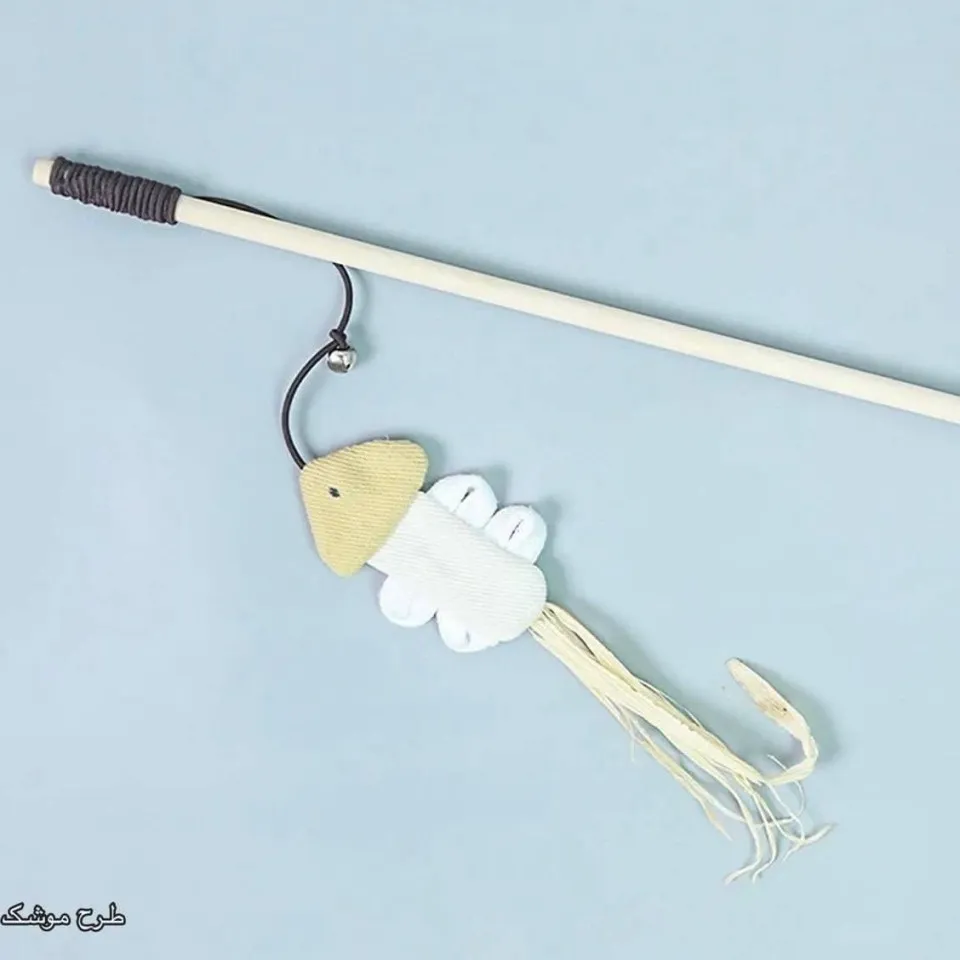 چوب بازی گربه مدل ماهی 