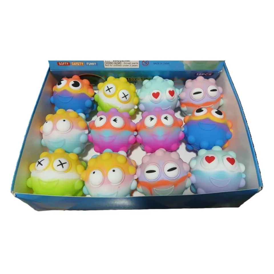 توپ فشاری سه بعدی قلورسنت یونیکورن 3D Fidget Unicorn Squeeze Ball