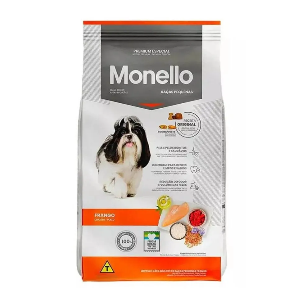 غذا خشک سگ بالغ نژاد کوچک مونلو با طعم مرغ (1 کیلوگرم فله)  Monello Adult Dog Food Small Breed Chicken 1kg